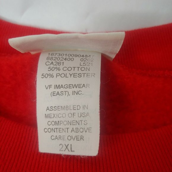 Vintage 90s University Of Nebraska Huskers Est 1869 90s Lee Men 2XL Sweatshirt - Picture 5 of 6